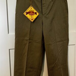 Caribbean Joe Women’s Green Pinstripe Chinos